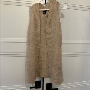 Theory Oversized Sweater Vest Sleeveless Cardigan